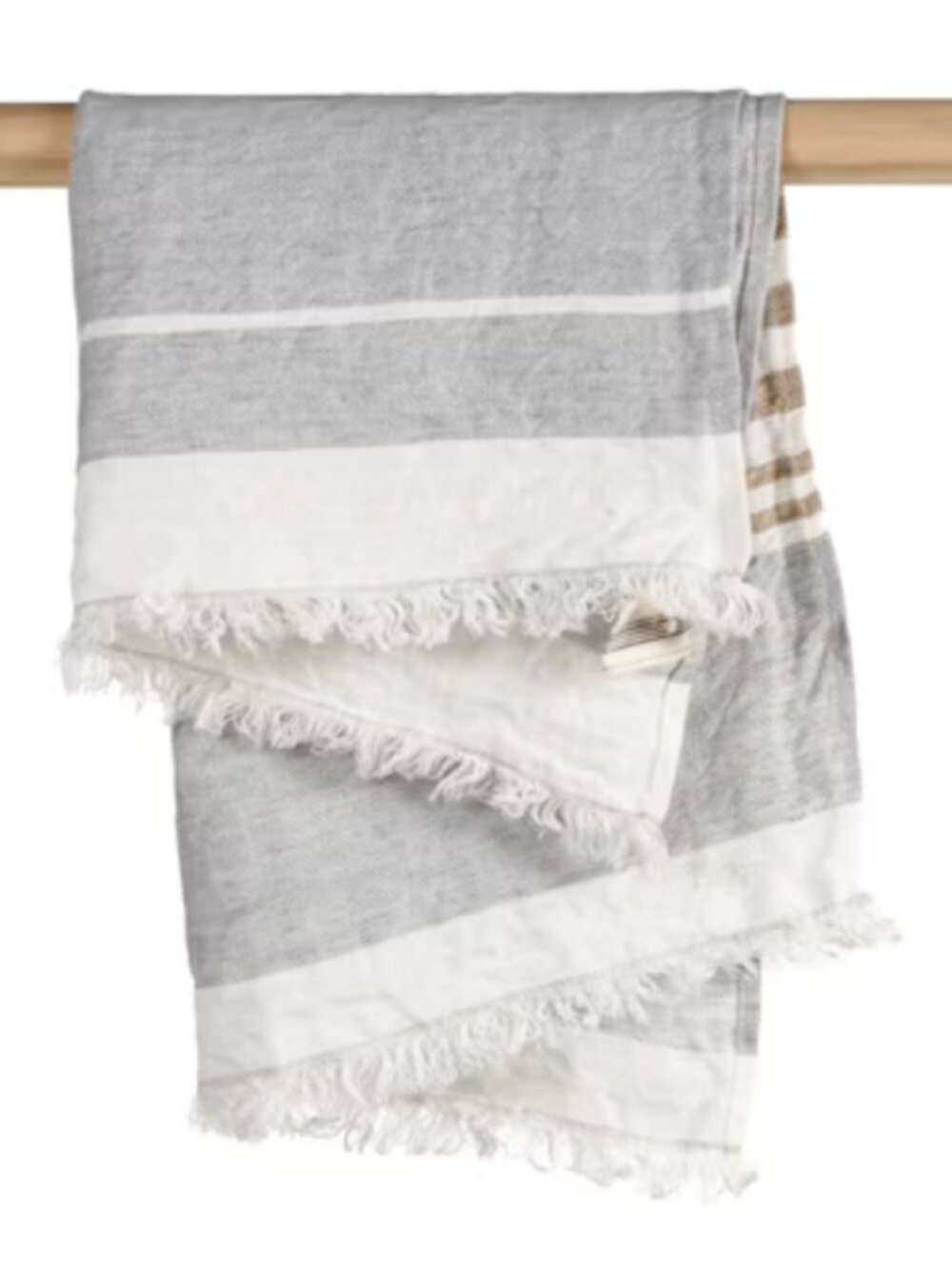 Libeco The Belgian Linen Towel Ash Stripe 25" x 22" NWOT's Libeco